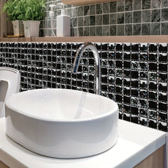 10pcs 10 Mosaic Tile Sticker PVC Wallpaper Kitchen Bathroom Decoration