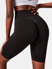 Seamless Hip Lifting Biker Shorts High Stretch Yoga Exercise Women's Activewear