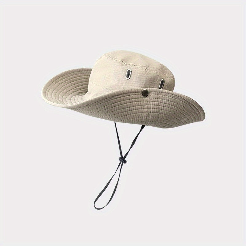 Sunshade Big Brim Cowboy Bucket Hat for Outdoor Sport