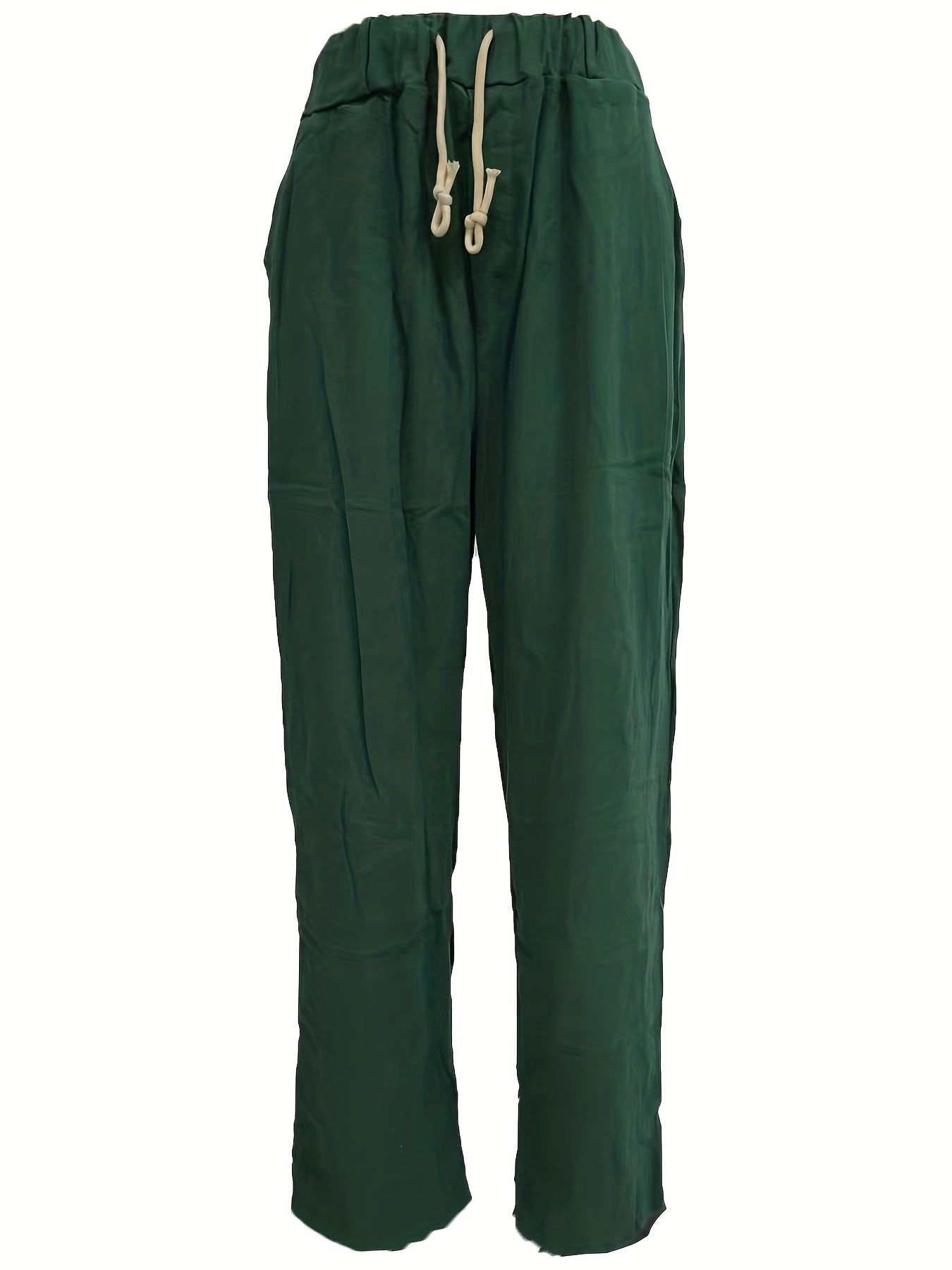 Men's Solid Drawstring Sweatpants With Pockets