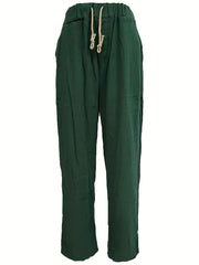 Men's Solid Drawstring Sweatpants With Pockets