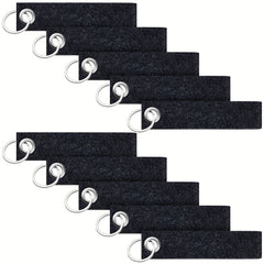 20pcs Felt Keychains With Stainless Steel Ring DIY Decorative Crafts Keychain