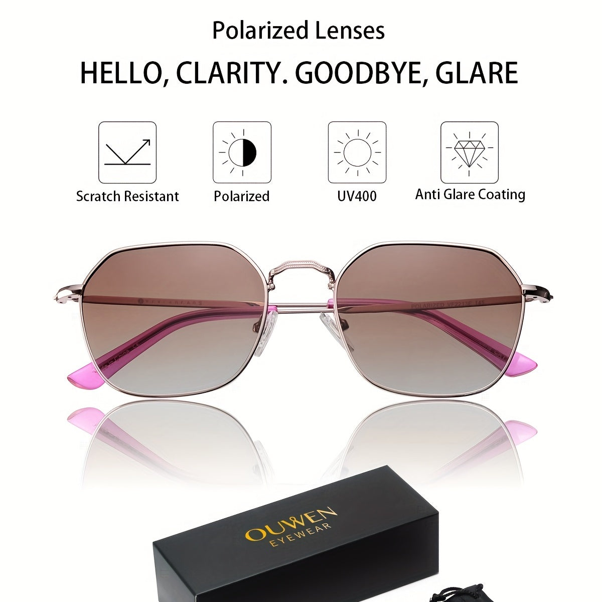 Polarized Sunglasses UV400 Anti Glare Coating for Men