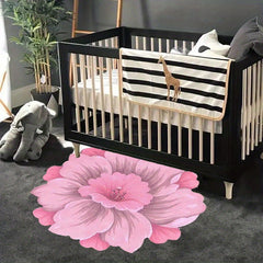 Peony Flower Carpet Mat for Home Decoration