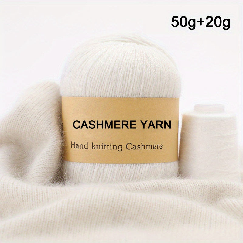 50g Mink Wool Cashmere Yarn - Medium Thick Hand Knitted Sweater Wool Ball