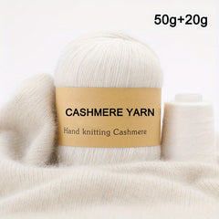 50g Mink Wool Cashmere Yarn - Medium Thick Hand Knitted Sweater Wool Ball