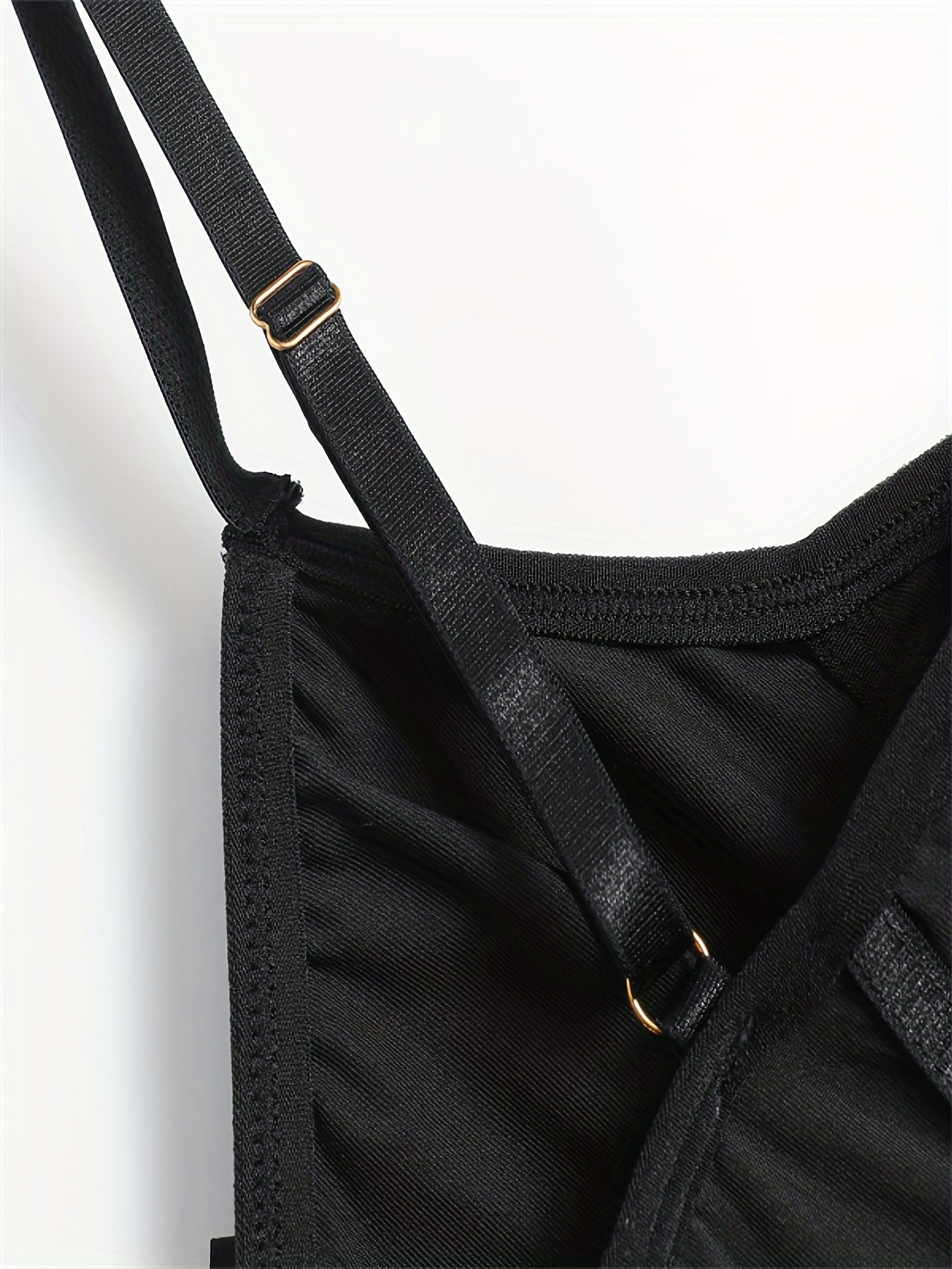 Mesh Crisscross Teddy Bodysuit