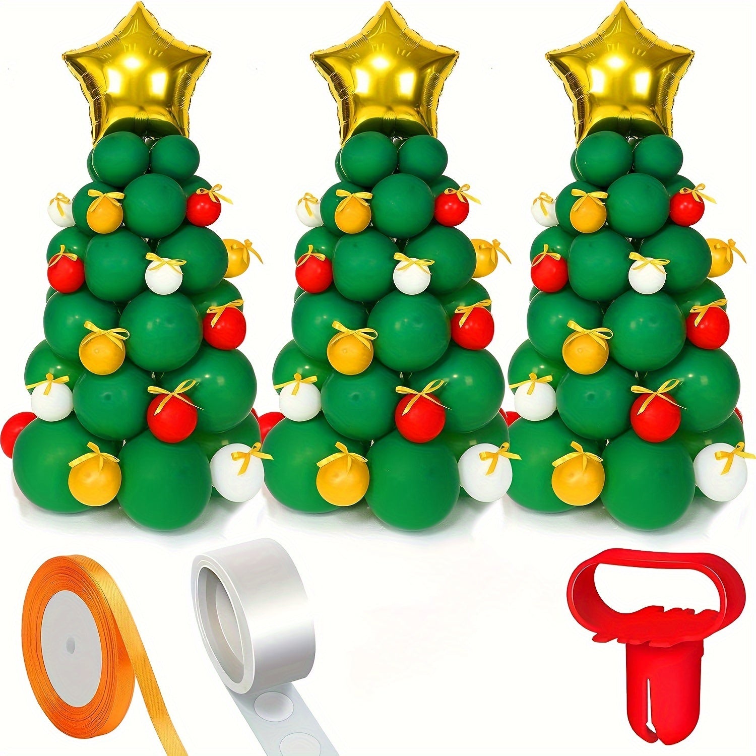 44pcs Christmas Tree Balloons Garland Kit - Christmas Party Decoration