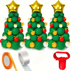 44pcs Christmas Tree Balloons Garland Kit - Christmas Party Decoration