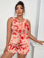 Tie Dye Tank Top & Pants Set for Women