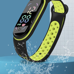 Kids Silicone Strap Digital Watch, Boys Girls Wristwatch