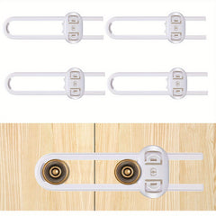 Adjustable Child Safety Locks for Drawers, Cabinets, Wardrobes - U Shape