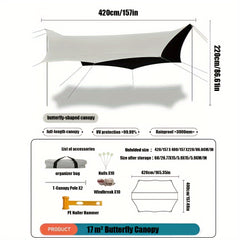 Waterproof Canopy Tent for Outdoor Picnic Camping Hiking