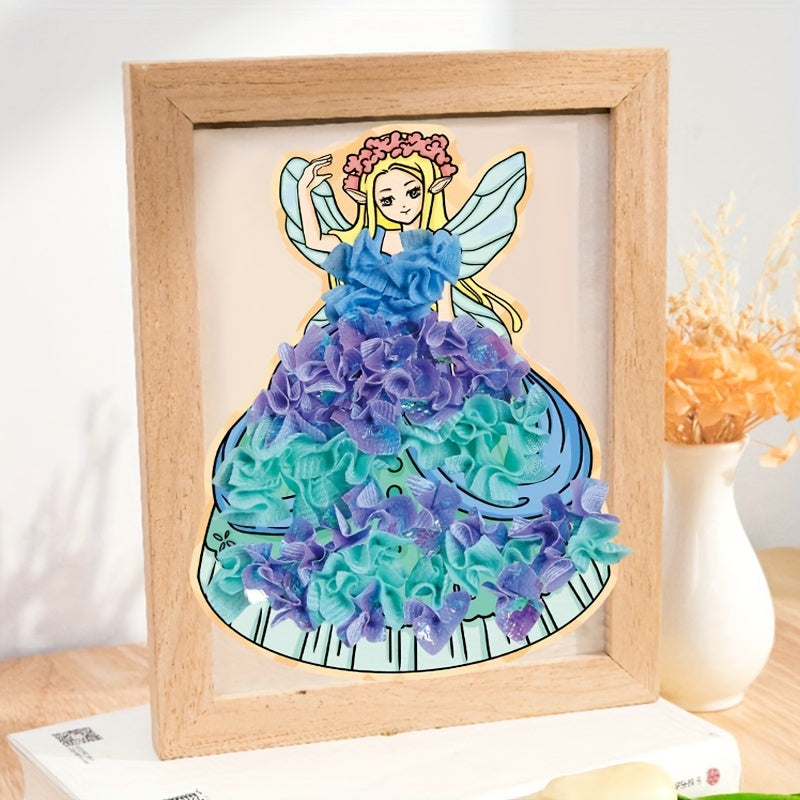 Princess Fairy Poking Painting Kit Dress Up Paintings Activity Book