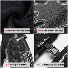 Men's Winter Windproof Waterproof Warm Touch Screen Gloves