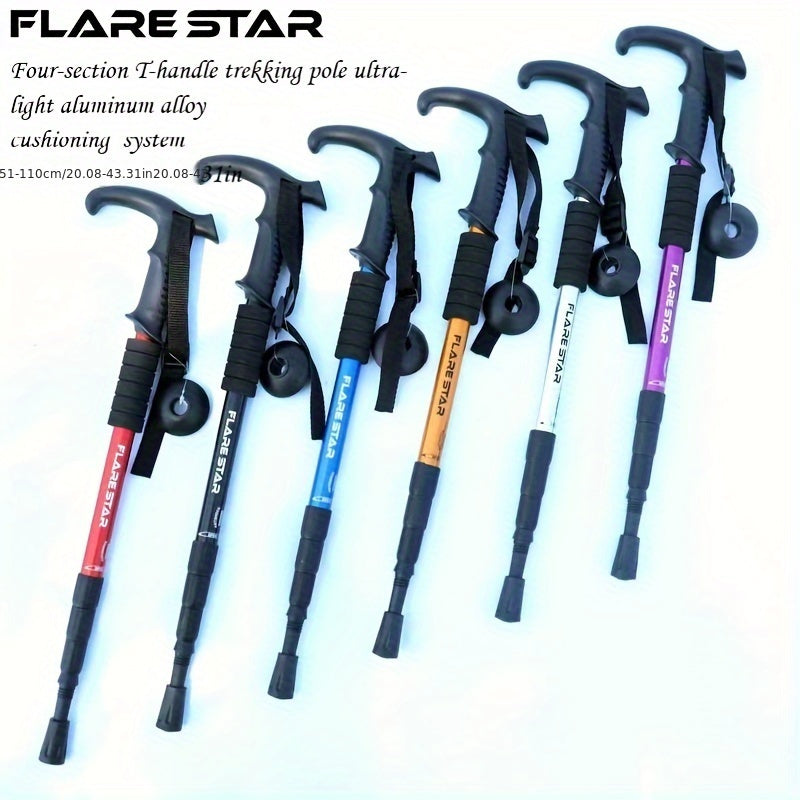 Durable Portable Ultra Light Retractable Dual Use Hiking Pole