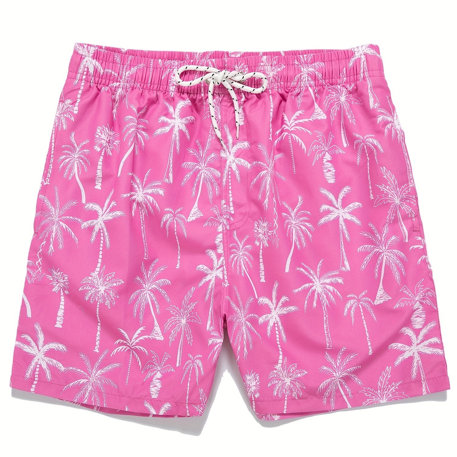 Men's Quick Dry Hawaiian Board Shorts Coconut Tree Swim Trunks