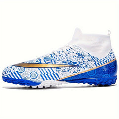 Boy's Color Block Turf Football Boots TF Soccer Cleats