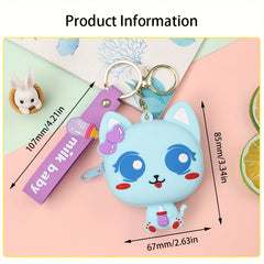 Mini Silicone Baby Zero Wallet Keychain Couple Bag Coin Earphone Storage Bag
