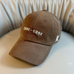 Letter Embroidery Baseball Cap Unisex Solid Casual Sun Hat Couple Dad Hats