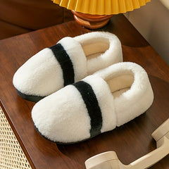 Plush Lined Fuzzy Slippers Non Slip Indoor Shoes