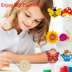 Wooden Animal Crafts Set for Kids - 288pcs Creative Toy