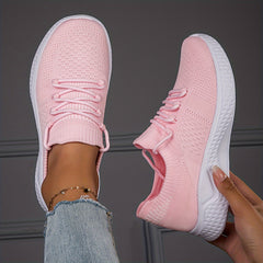 Women's Breathable Lace-up Sneakers Non-slip Running Shoes