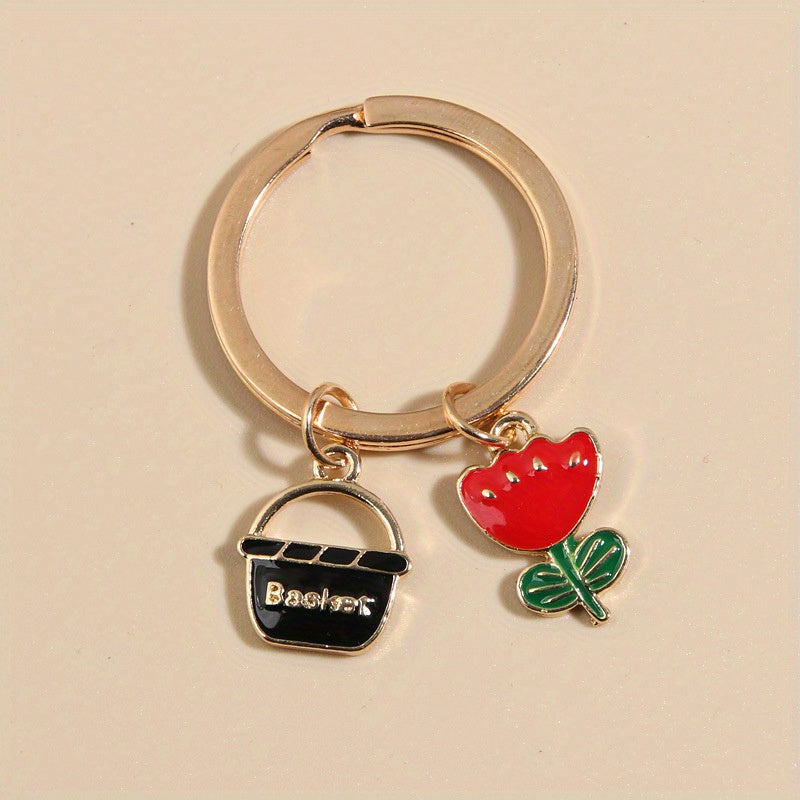 Cute Mushroom Rabbit Keychain Pendant Bag Accessory