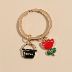 Cute Mushroom Rabbit Keychain Pendant Bag Accessory