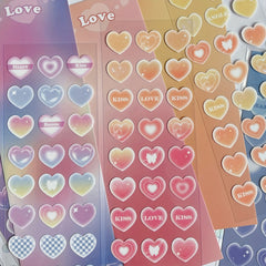 Love Transparent Sticker Journal Notebook Special Decorative Material