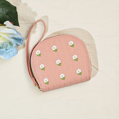 Small Flower Coin Purse Zipper Coin Purse For Girls