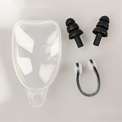 Silicone Earplugs Nose Clips Set for Swimming Diving