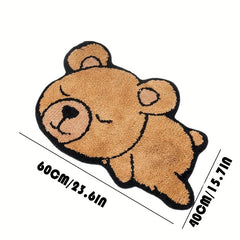 Cartoon Animal Cashmere Doorway Rug 40x60cm