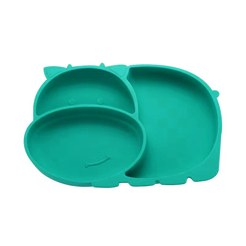 Silicone Divided Plate With Suction Cup, Baby and Toddler Dish
