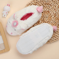 Unicorn Furry House Shoes Girls Non Slip Warm Soft Bottom Walking Shoes