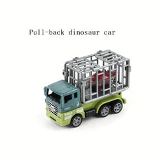 Alloy Pull back Dinosaur Car Toy Simulation Car Model Engineering Car