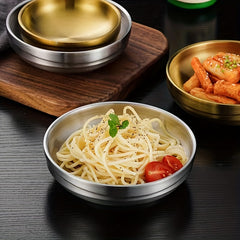 Stainless Steel Rice Bowl Set for Seasoning Soup Noodles Kimchi
