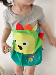 Cartoon Dinosaur 3D Print Kids T shirt Short Sleeve Tee Top