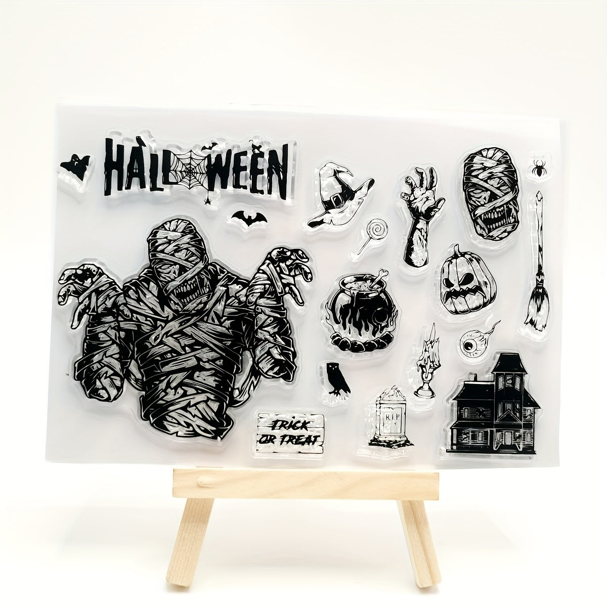 Halloween Zombie Silicone Stamp for DIY Painting