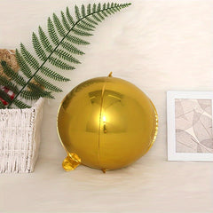 4D Round Aluminum Film Balloon 81 28 Cm Party Decorations Golden Silvery Rose