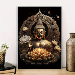 Buddha Lotus Art Bedroom Picture Painting Living Room Wall Decoration