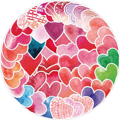 50pcs Love Stickers Decals Tablet Laptop Guitar Room Decorative