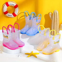 Girl's Rain Boots Comfy Non Slip Waterproof Casual Shoes