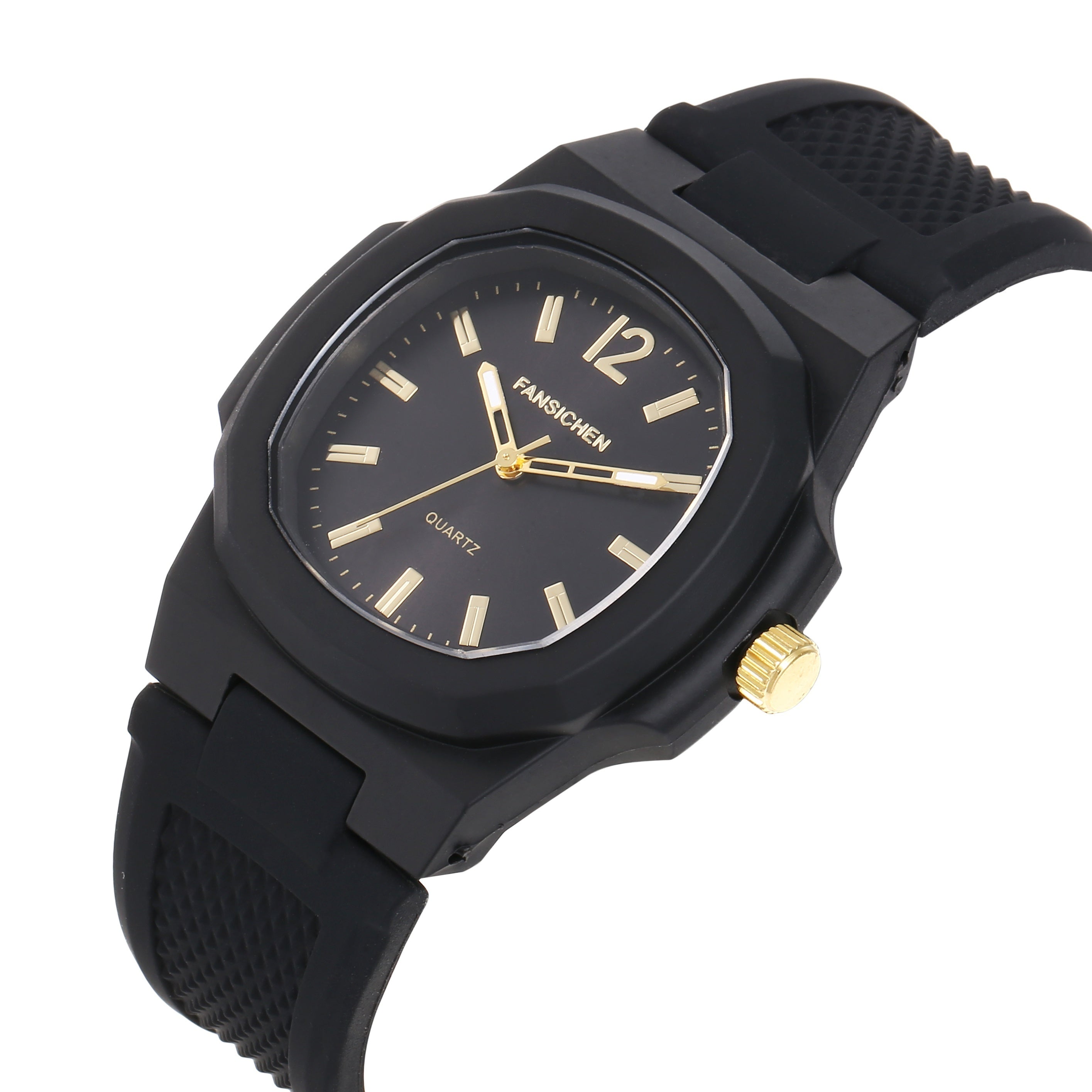Quartz Watch Silicone Strap For Watching Time