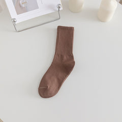 5 Pairs Women's Crew Socks Casual Breathable Dress Socks