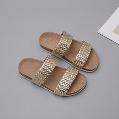 Girls Open Toe Slippers Lightweight Breathable Indoor Outdoor Beach All Seasons