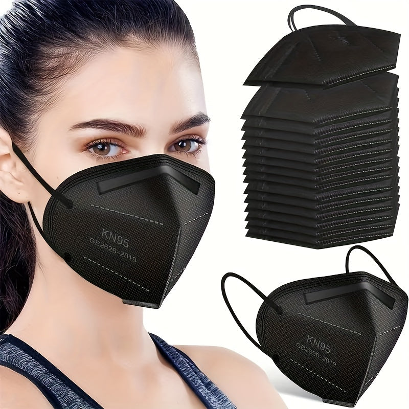 50pcs KN95 Cup Dust Safety Face Masks with Elastic Ear Loop