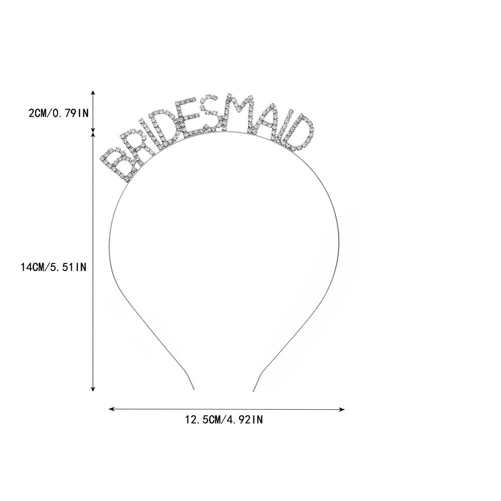 Rhinestone Bridesmaid Hairband Wedding Headband Party Hair Accessories Tiara