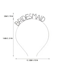 Rhinestone Bridesmaid Hairband Wedding Headband Party Hair Accessories Tiara