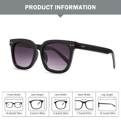 Large Square Frame Sunglasses Women's Gradient Eyewear
